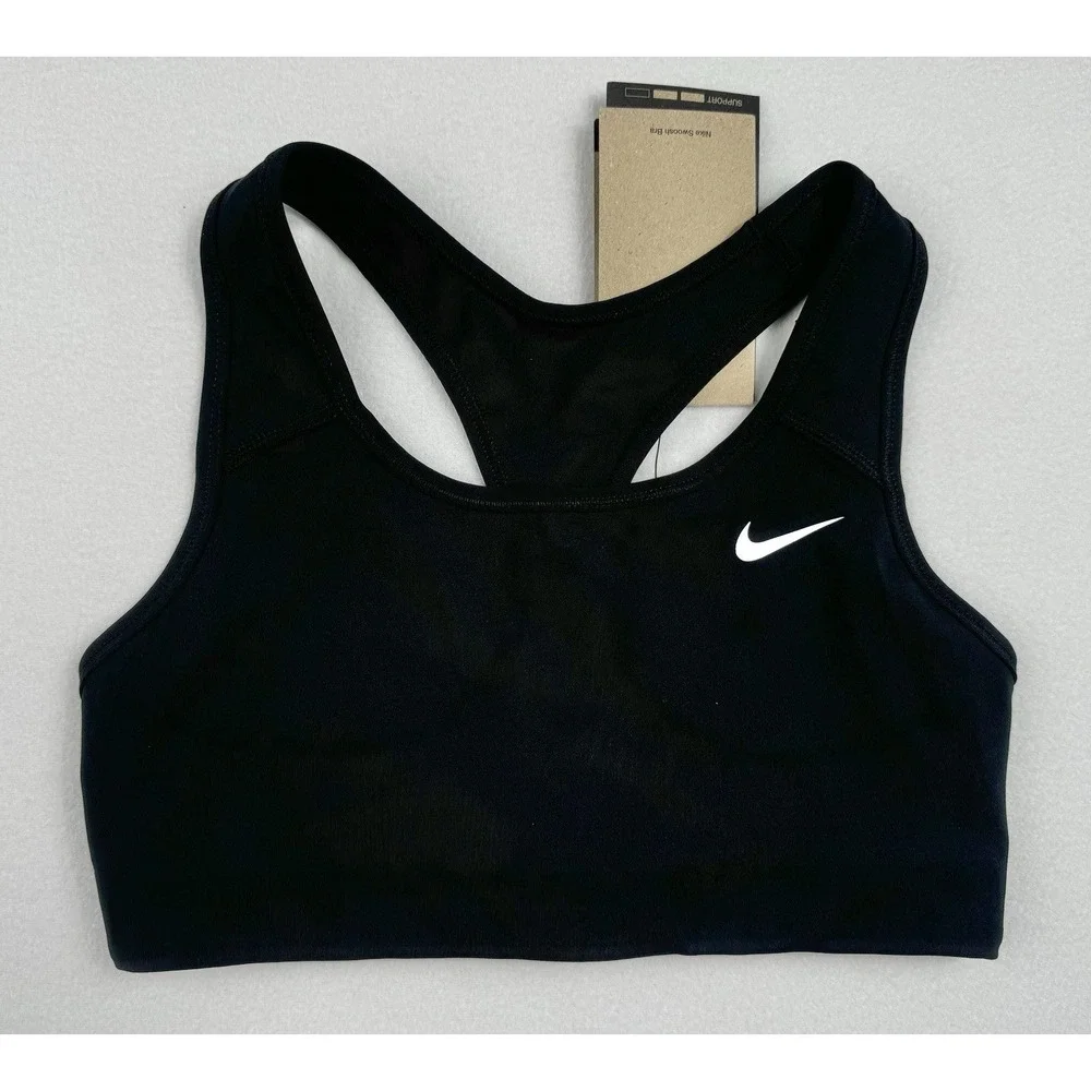 Nike Swoosh‎ Light Support Non-Padded Sports Bra Women's Size XS BV3630-010
